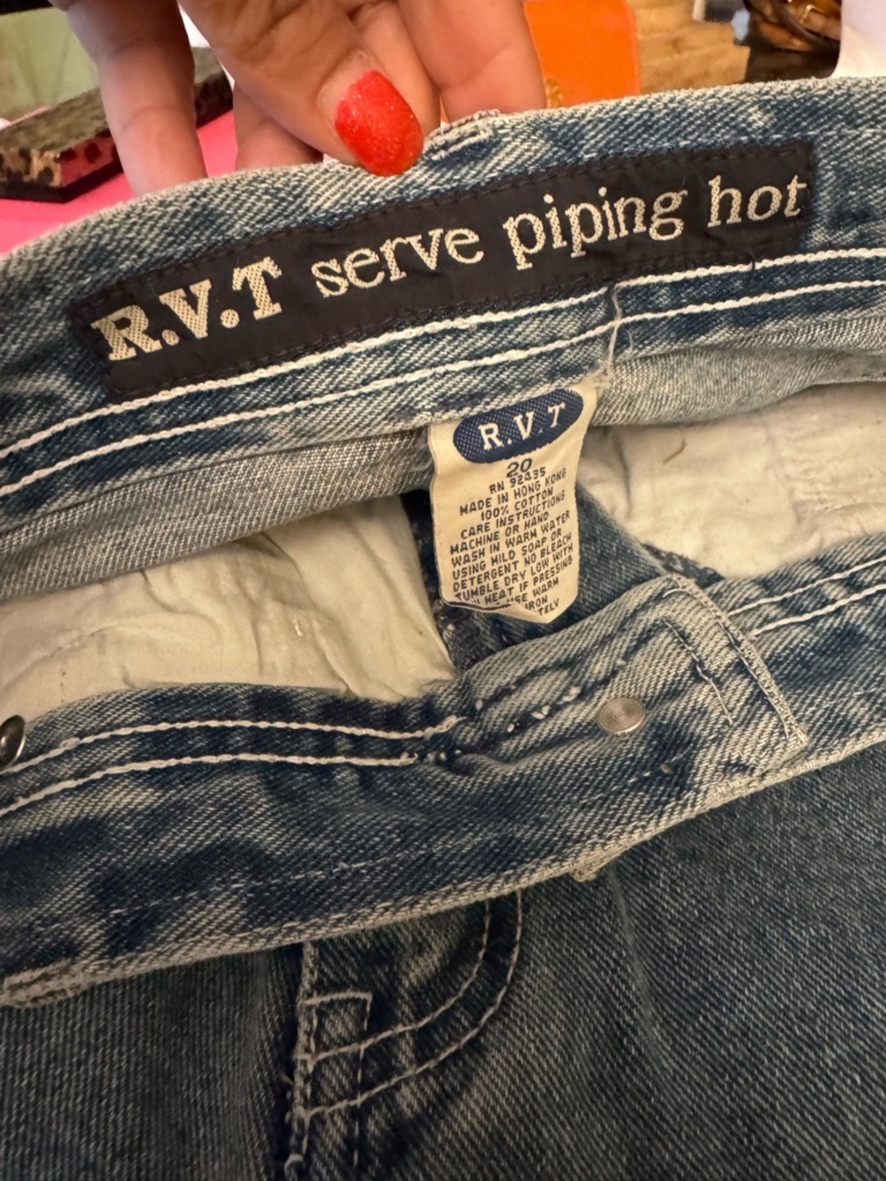 Revolt Clothing Co. Embroidered Denim Shorts plus size 16W-26W - Picture 4 of 10